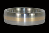 Titanium Ring Band with 14k Gold Inlay - Hawaii Titanium Rings
