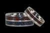 Red and Blue Carbon Fiber Titanium Ring - Hawaii Titanium Rings
 - 2