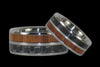 Carbon Fiber and Koa Titanium Rings - Hawaii Titanium Rings
 - 1