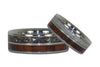 Black and White Pearl with Snakewood Rings - Hawaii Titanium Rings
 - 4