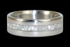 White Ulexite Titanium Ring Band - Hawaii Titanium Rings
 - 2