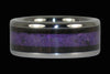 Black Wood Purple Sugilte Ring - Hawaii Titanium Rings
 - 1