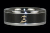 Paddler Ring with Blackwood Inlay - Hawaii Titanium Rings
 - 2