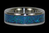 Black Peacock Synthetic Opal Titanium Ring - Hawaii Titanium Rings
 - 2