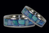 Blue Australian Opal Titanium Ring - Hawaii Titanium Rings
 - 2