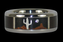 Desert Night Titanium Ring - Hawaii Titanium Rings
