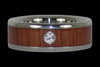 Jarrah Wood Inlay Titanium Ring Band - Hawaii Titanium Rings
 - 2