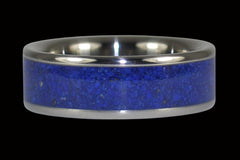 Blue Lapis Titanium Ring - Hawaii Titanium Rings
 - 1