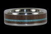 Walnut and Turquoise Titanium Ring - Hawaii Titanium Rings

