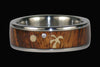 Koa Wood Diamond Titanium Ring Set - Hawaii Titanium Rings
 - 3