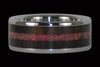 Red Lab Opal and Black Wood Titanium Ring - Hawaii Titanium Rings
 - 3