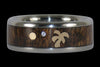 Diamond Oasis Titanium Wood Diamond Ring - Hawaii Titanium Rings
 - 2