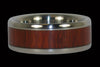 Padauk Wood Titanium Ring Band - Hawaii Titanium Rings
 - 1