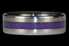 Narrow Inlay Purple Sugilite Titanium Ring - Hawaii Titanium Rings
 - 1