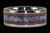 Green Opal and Koa Wood Titanium Ring - Hawaii Titanium Rings
 - 3