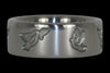 Dove Engraved Titanium Ring - Hawaii Titanium Rings
 - 2