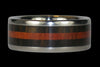 Wenge Titanium Ring Band - Hawaii Titanium Rings
 - 2