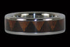 Tribal Titanium Ring with Exotic Wood Inlay - Hawaii Titanium Rings
 - 3