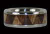Triple Wood Titanium Tribal Ring - Hawaii Titanium Rings
 - 1