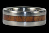 Koa Wood Titanium Ring - Hawaii Titanium Rings
 - 2