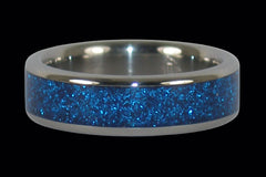 Blue Hawaii Metallic Titanium Ring - Hawaii Titanium Rings
 - 1