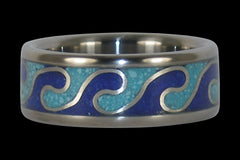 Rolling Wave Titanium Ring - Hawaii Titanium Rings
