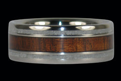 Koa and Ulexite Titanium Ring - Hawaii Titanium Rings
 - 1