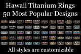 Wood and Stone Hawaii Titanium Ring® Favorites