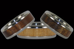 #4 Original Koa Wood Hawaii Titanium Rings® - Hawaiian Wedding Rings - Exotic Woods