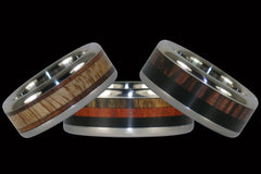 Multiple Exotic Woods, Design Your Own Hawaii Titanium Ring®