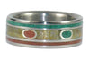 Rasta Titanium Ring