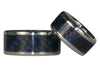 Blue Carbon Fiber Titanium Rings - Hawaii Titanium Rings
 - 4