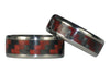 Red Carbon Fiber Titanium Ring Bands - Hawaii Titanium Rings
 - 4