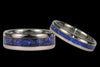 Black Opal and Gold Titanium Ring Bands - Hawaii Titanium Rings
 - 4