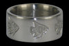 Engraved Fish Titanium Ring - Hawaii Titanium Rings
 - 2