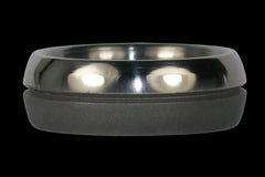 Half Matte Titanium Ring 15 - Hawaii Titanium Rings
 - 1