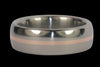 Rose Gold Inlay Titanium Ring 20 - Hawaii Titanium Rings
 - 1