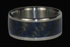 Blue Carbon Fiber Titanium Rings - Hawaii Titanium Rings
 - 2