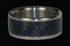 Blue Carbon Fiber Inlay Titanium Ring - Hawaii Titanium Rings
 - 2