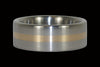 Gold Inlay Titanium Ring Band for Men and Women - Hawaii Titanium Rings
