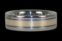 Gold Titanium Ring Band 27 - Hawaii Titanium Rings
 - 1