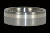 Silver Inlay Titanium Ring Bands - Hawaii Titanium Rings
 - 2