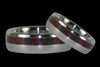 Red Carbon Fiber Titanium Ring - Hawaii Titanium Rings
 - 2