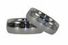 Black and White Titanium Wedding Bands - Hawaii Titanium Rings
 - 4