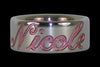 Pink Anodized Titanium Ring for Valentines Day - Hawaii Titanium Rings
