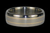 Titanium Ring Band with Yellow Gold Inlay 31 - Hawaii Titanium Rings
 - 1