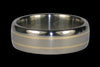 Titanium Ring Band with Yellow Gold Inlay 31 - Hawaii Titanium Rings
 - 1