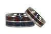 Red Carbon Fiber and Gold Titaniun Rings - Hawaii Titanium Rings
 - 4
