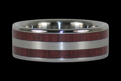 Purpleheart Titanium Ring Band - Hawaii Titanium Rings

