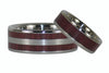 Purpleheart Titanium Ring Bands - Hawaii Titanium Rings
 - 4